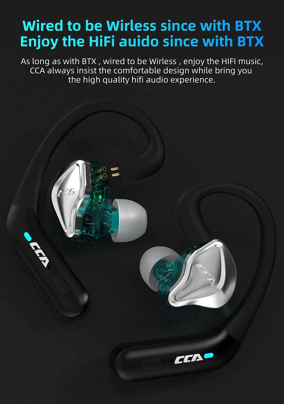 ขาย CCA BTX ตัวแปลงหูฟัง ขั้ว 2พิน 0.75 ให้รองรับ Bluetooth 5.2 ประกันศูนย์ไทย