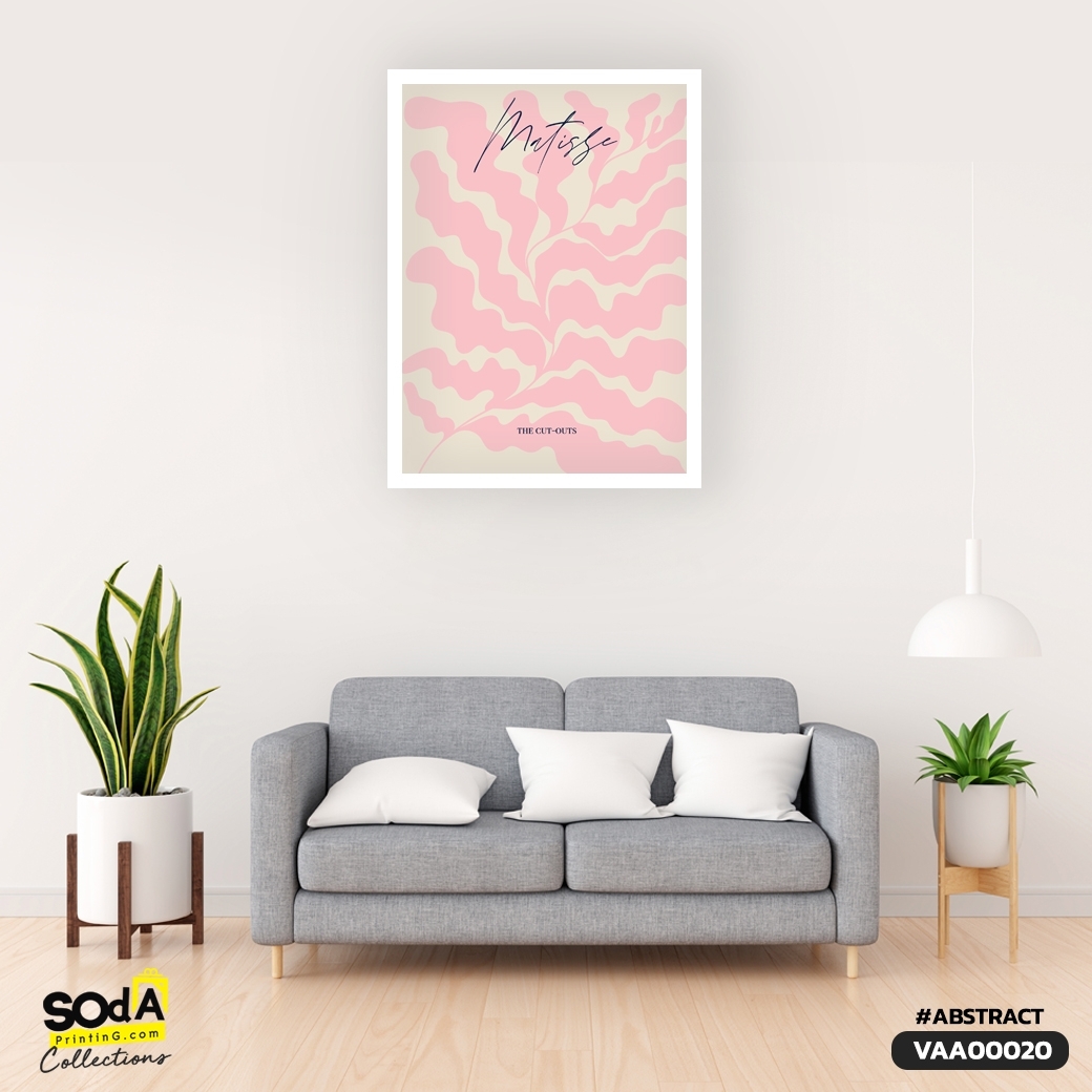 ภาพตกแต่งบ้านสำเร็จรูป PINK LEAF VAA00020 #SOdAcollection #ภาพตกแต่งบ้านสไตล์แอ็บสแตรค #ABSTRACT