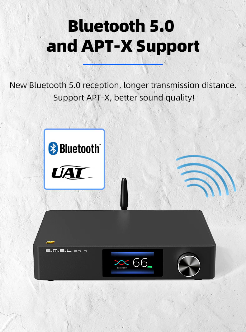 ขาย SMSL DA-9 แอมป์ตั้งโต๊ะระดับ Hi-Res รองรับ Bluetooth5.0 ประกันศูนย์ไทย