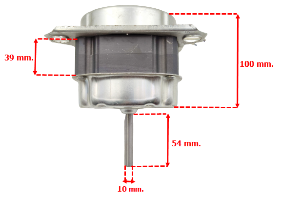 มอเตอร์ซักเครื่องซักผ้า แกน10มิล. 160วัตต์. โตชิบา(แท้)