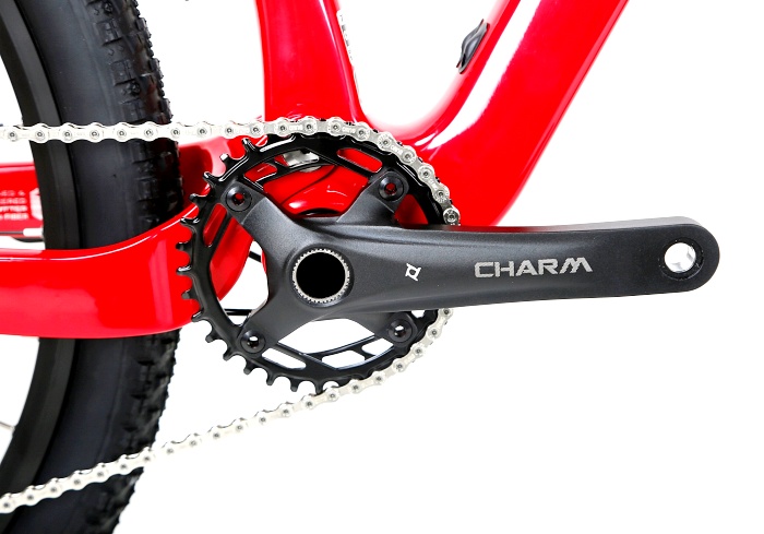 จักรยานเสือภูเขา TWITTER OVERLORD Full suspension bike, เฟรมคาร์บอน 1x12 speed Deore โช๊คลม ปี 2022