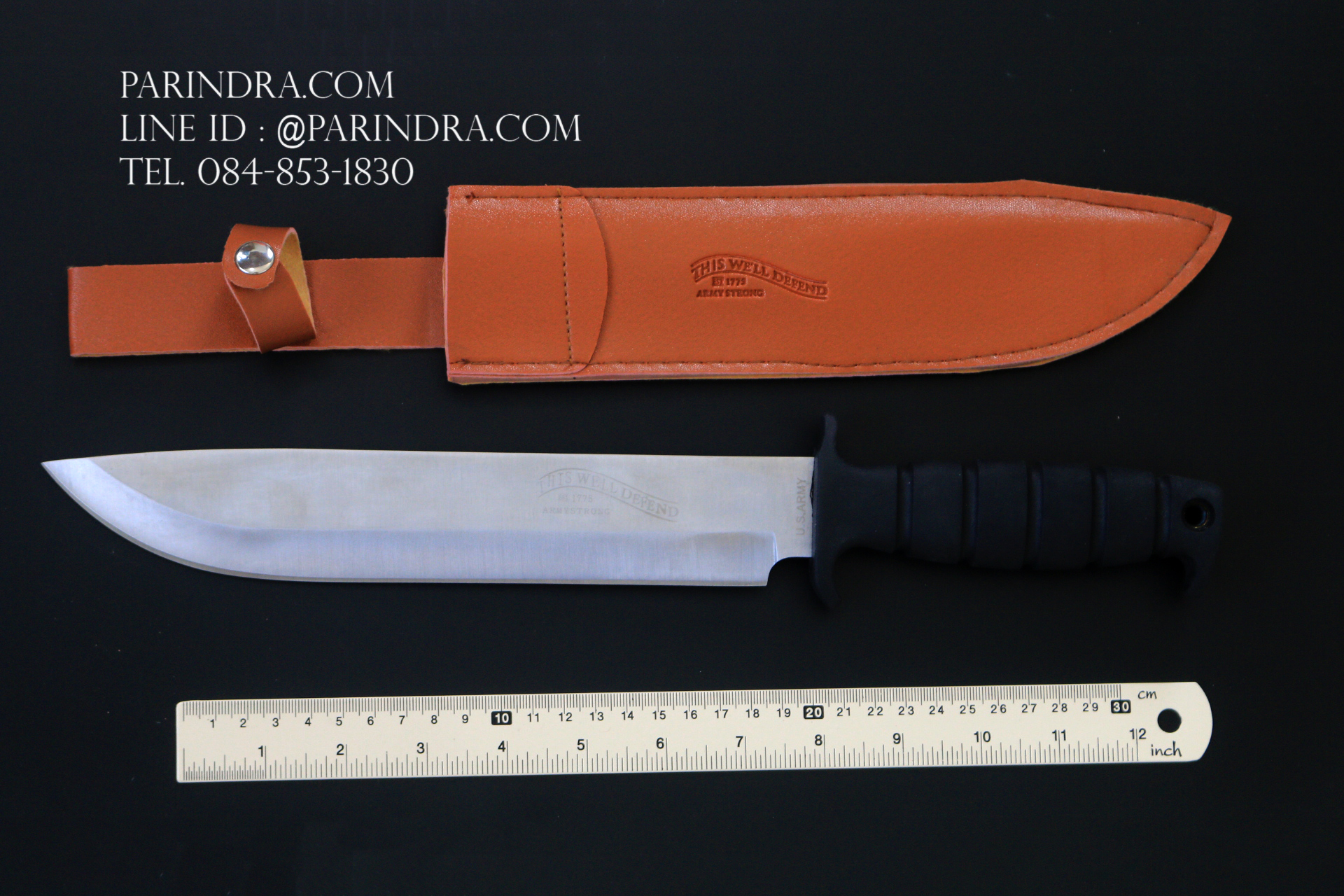 มีดใบตาย Army Strong Model A-1008 ขนาด 14.75 นิ้ว ใบเงิน OEM