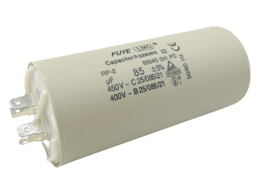 คาปาซิเตอร์ 85uf 450v.(กลม-ขาเสียบ)