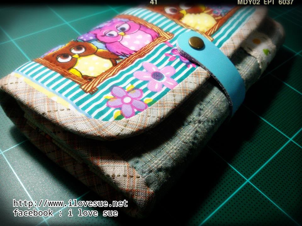 กระเป๋าใบยาวแบบสามพับ ผ้าอเมริกา - สั่งทำ