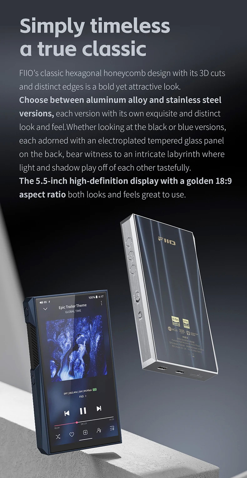 FiiO M23 DAP พกพา Lossless รองรับ MQA, LDAC, Desktop Mode, Roon Ready, Dual Hi-Res ประกันศูนย์ไทย