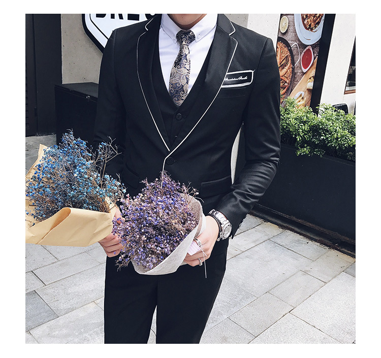 Pre-order ชุดสูทชาย สีดำ เข้ารูป