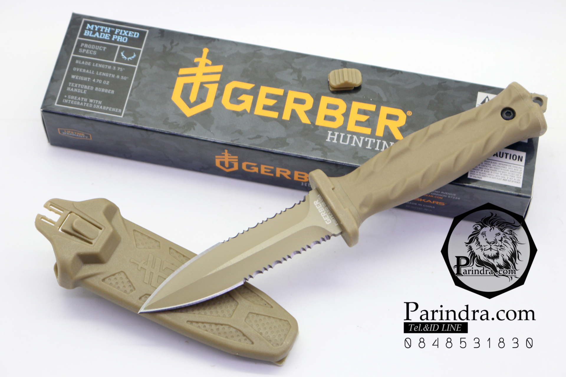 มีดใบตาย Gerber Bear Grylls De Facto Desert Tan (OEM) ขนาด 8 7/8 นิ้ว