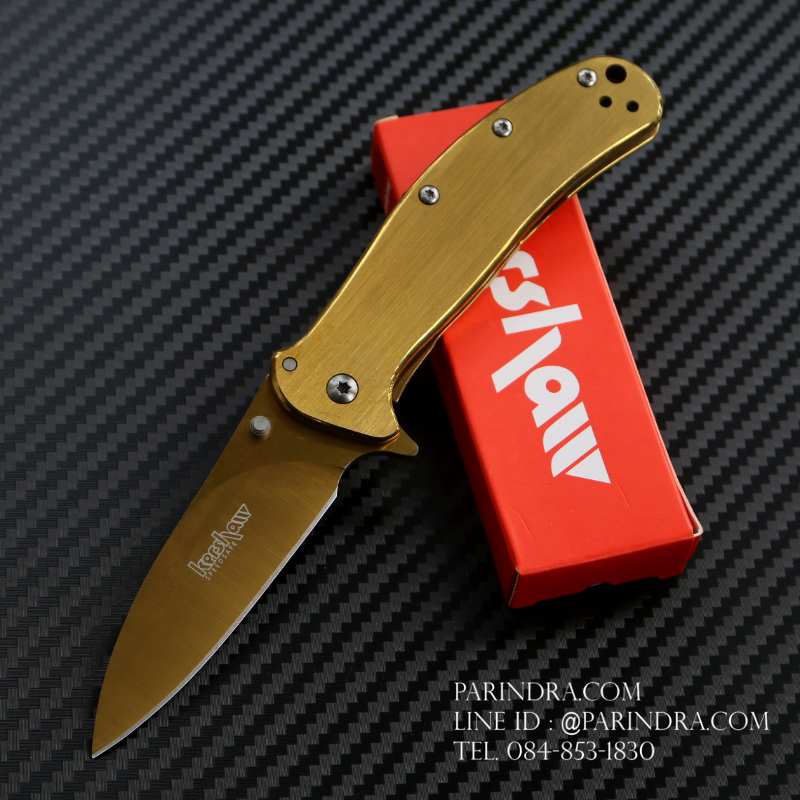 มีดพับขนาดเล็ก Kershaw Golden โลหะทั้งชิ้น (OEM)