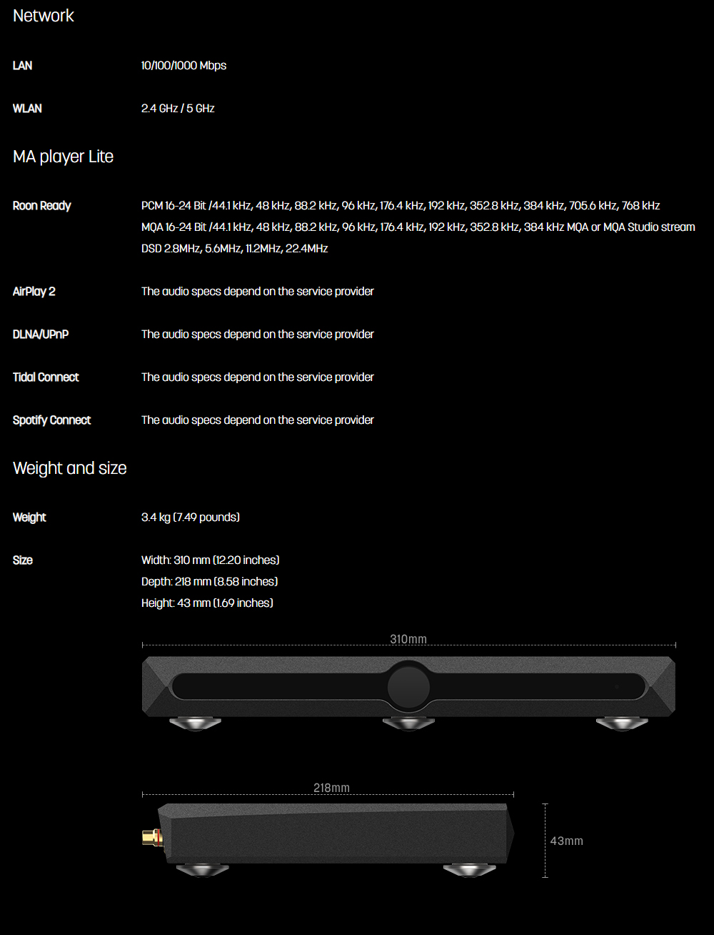 ขาย Matrix Audio X-SABRE 3 DAC ตั้งโต๊ะระดับ High-End รองรับ MQA ประกันศูนย์ไทย