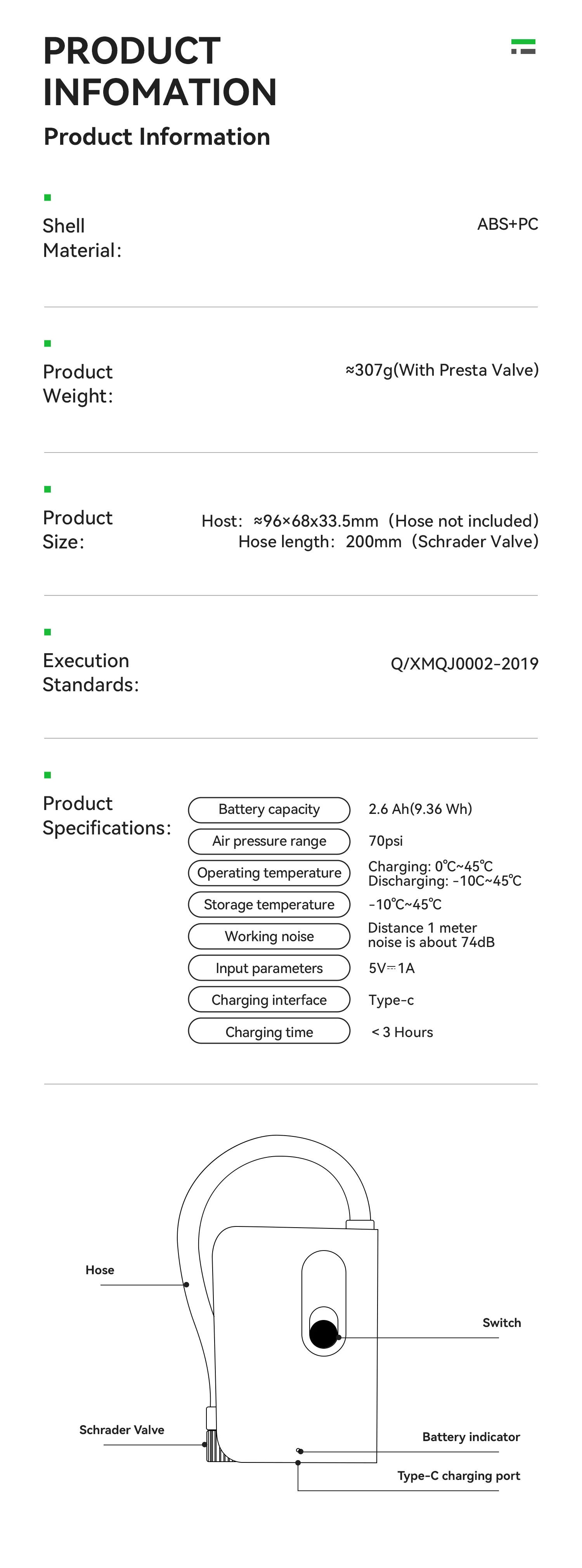 ปั๊มลมไฟฟ้า ROCKBROS Mini Pump แบบพกพา ชาร์จ USB-C ความดันสูง 150 PSI พร้อมหน้าจอดิจิทัล – สำหรับจักรยาน รถยนต์ ลูกบอล