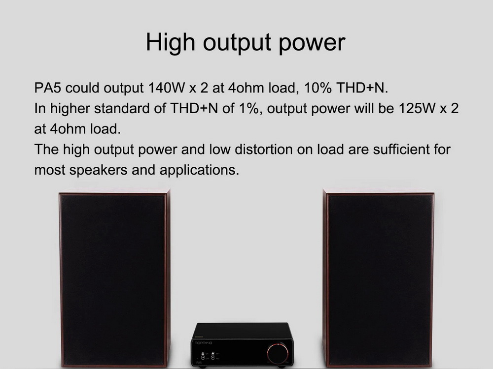 ขาย Topping PA5 แอมป์ตั้งโต๊ะ ภาคขยาย Fully Balanced Class D ประกันศูนย์ไทย