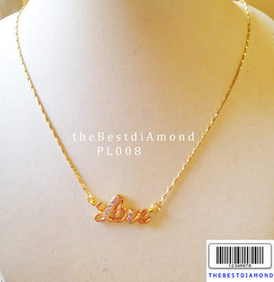 PL008===สร้อยคอ LOVE=== น่ารัก ใส่ติดคอได้เลย บอกรักด้วยสร้อยได้เลยนะคะ