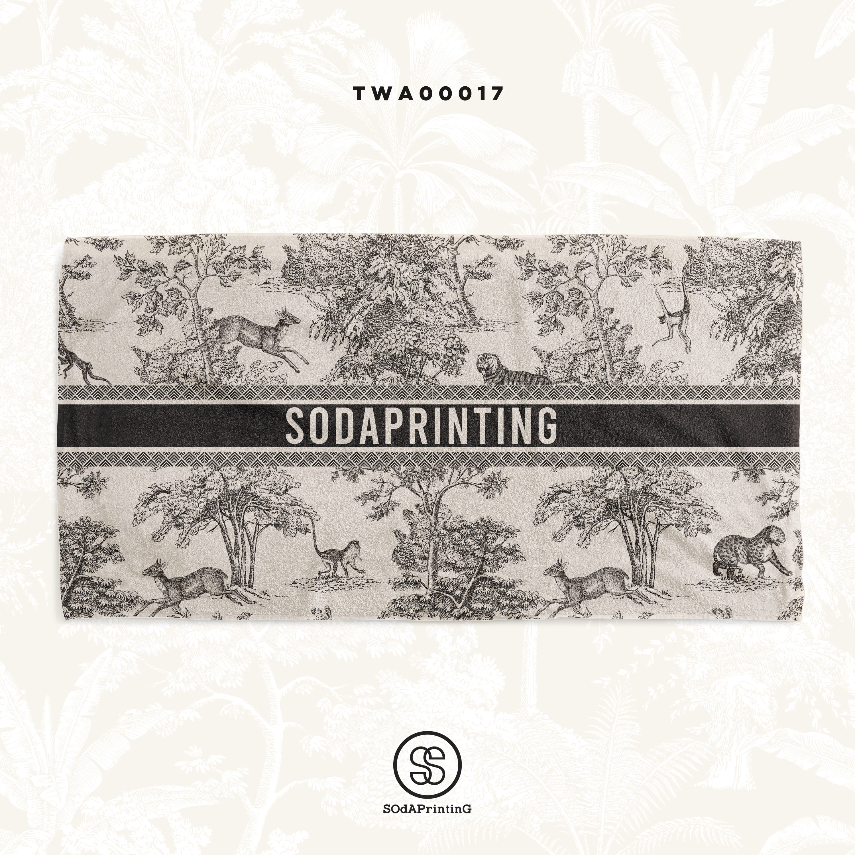 ผ้าเช็ดตัว FOREST รหัส TWA00017 #SOdAtowel #SodAhome #ผ้าขนหนู #ผ้าเช็ดตัว #towel #FOREST
