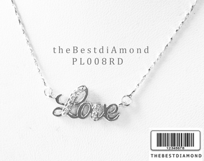 PL008RD===สร้อยคอ LOVE=== น่ารัก ใส่ติดคอได้เลย บอกรักด้วยสร้อยได้เลยนะคะ