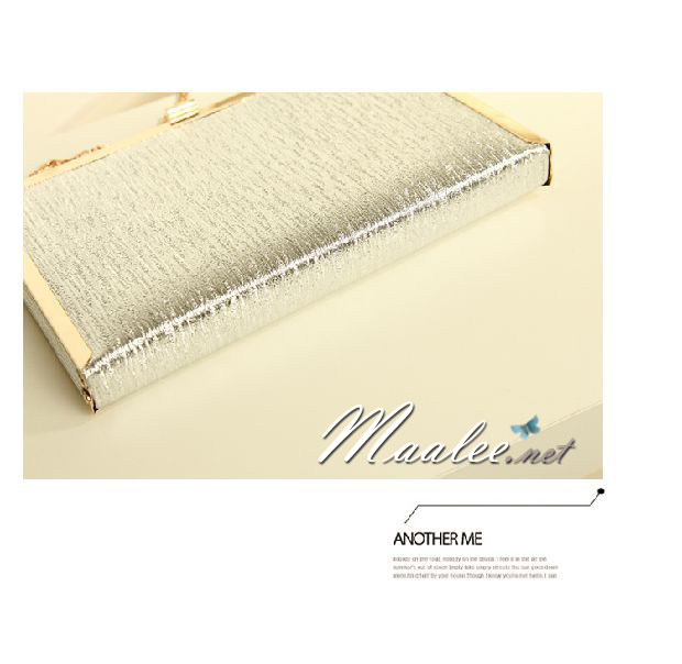 พร้อมส่ง Evening Clutch กระเป๋าออกงาน สีดำ ทรงสีเหลี่ยม พร้อมสายสะพาย ขนาด S