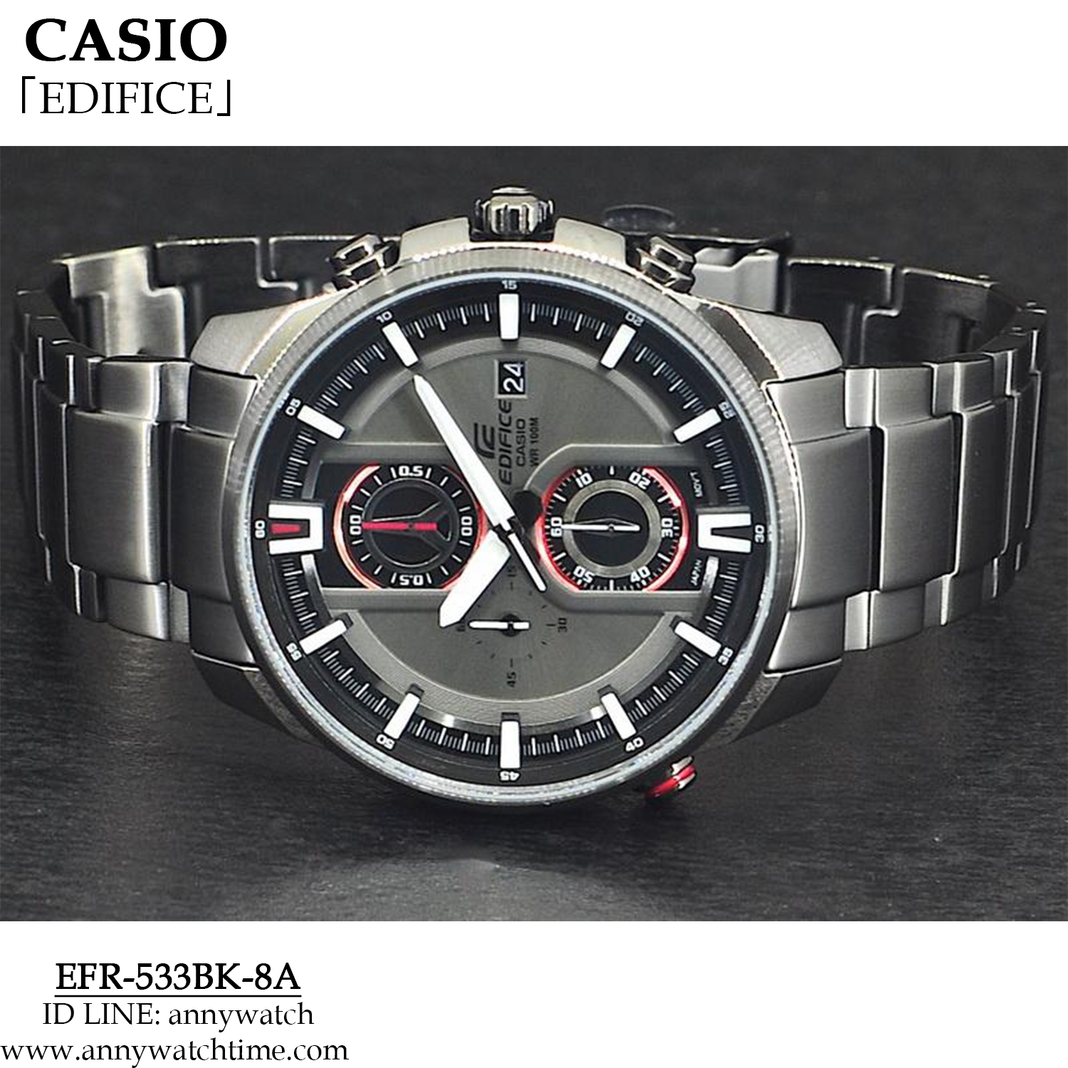 EDIFICE EFR-533BK-8A