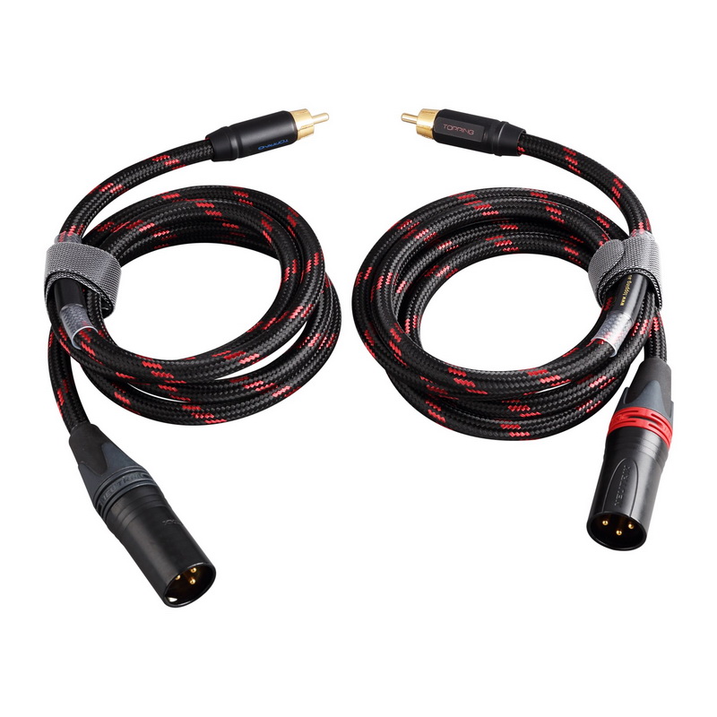 Topping TCRX1 สาย RCA เป็น XLR Balanced สำหรับเครื่องเสียง