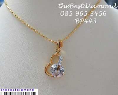 BP443===จี้หัวใจมีแต่เธอ=== น่่ารักสุดๆๆ เพชรวิ๊งๆๆ แบบทันสมัย เปรี้ยว เก๋ น่ารัก ในแบบเดียวกัน