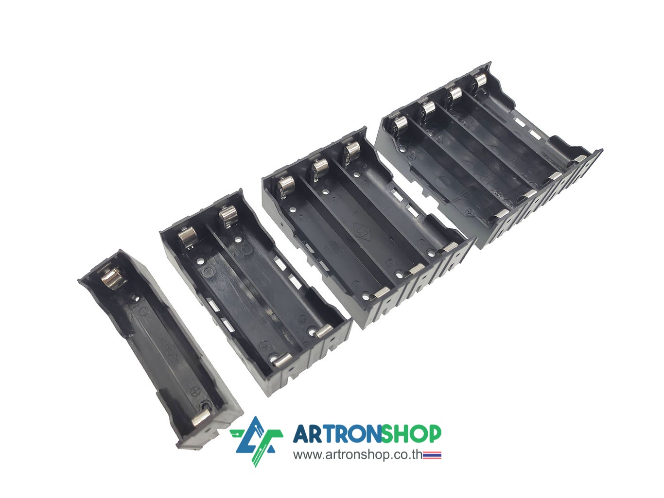 2 cell 18650 Battery holder pcb รางถ่าน 18650 2 ก้อน
