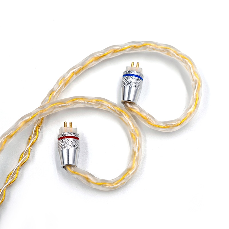 ขายสาย KZ Goldsilver cable สายถักชุบเงิน+ทอง 200 แกนรุ่นใหม่ล่าสุด