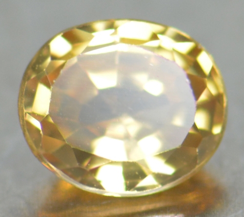 เพทายดิบสีเหลือง (Zircon) 1.10 กะรัต (0342)
