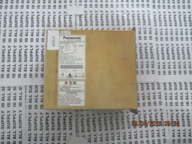 MSD083A1XX SERVO DRIVE “ PANASONIC ”