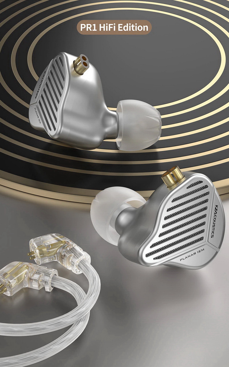 KZ PR1 HiFi หูฟังไดรเวอร์ PLANAR หูฟัง IEMs ประกันศูนย์ไทย