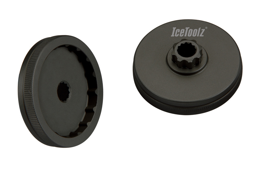 IceToolz crank adapter 11F3, Shimano Hollowtech II, black