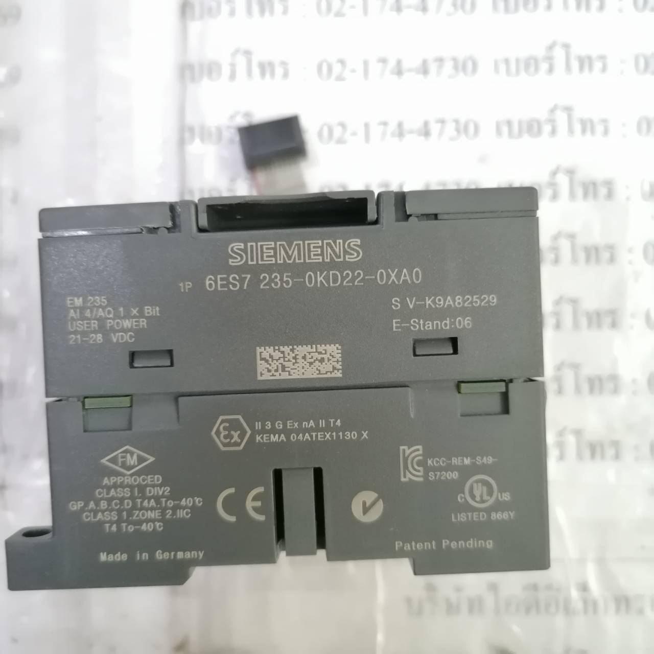 6ES7 235-0KD22-0XA0 PLC " SIEMENS "
