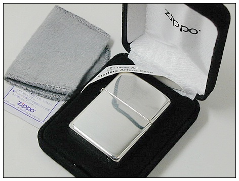 ไฟแช็ค Zippo แท้ ฺ เคสผลิตจากเงินแท้ " Zippo 27, Sterling Silver Lighter Armor Case" แท้นำเข้า 100%