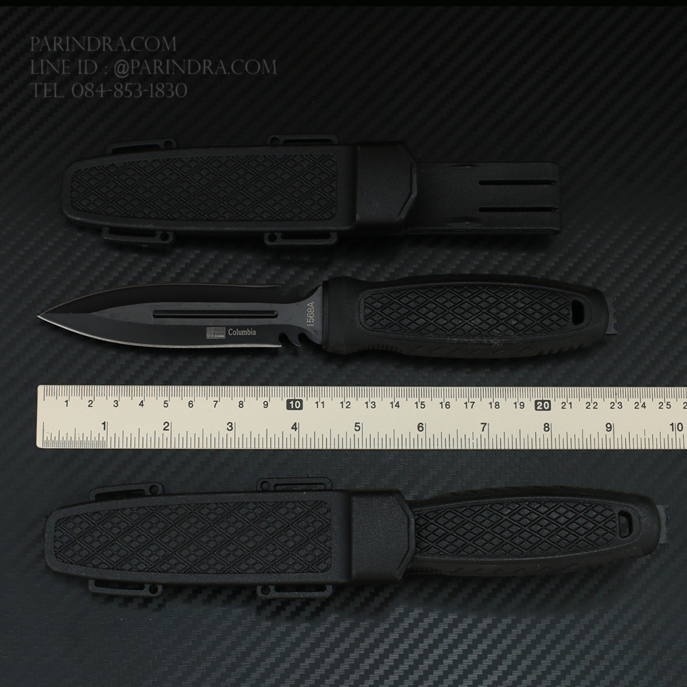 มีดใบตาย Columbia Tactical 1568A ใบมีดสองคม