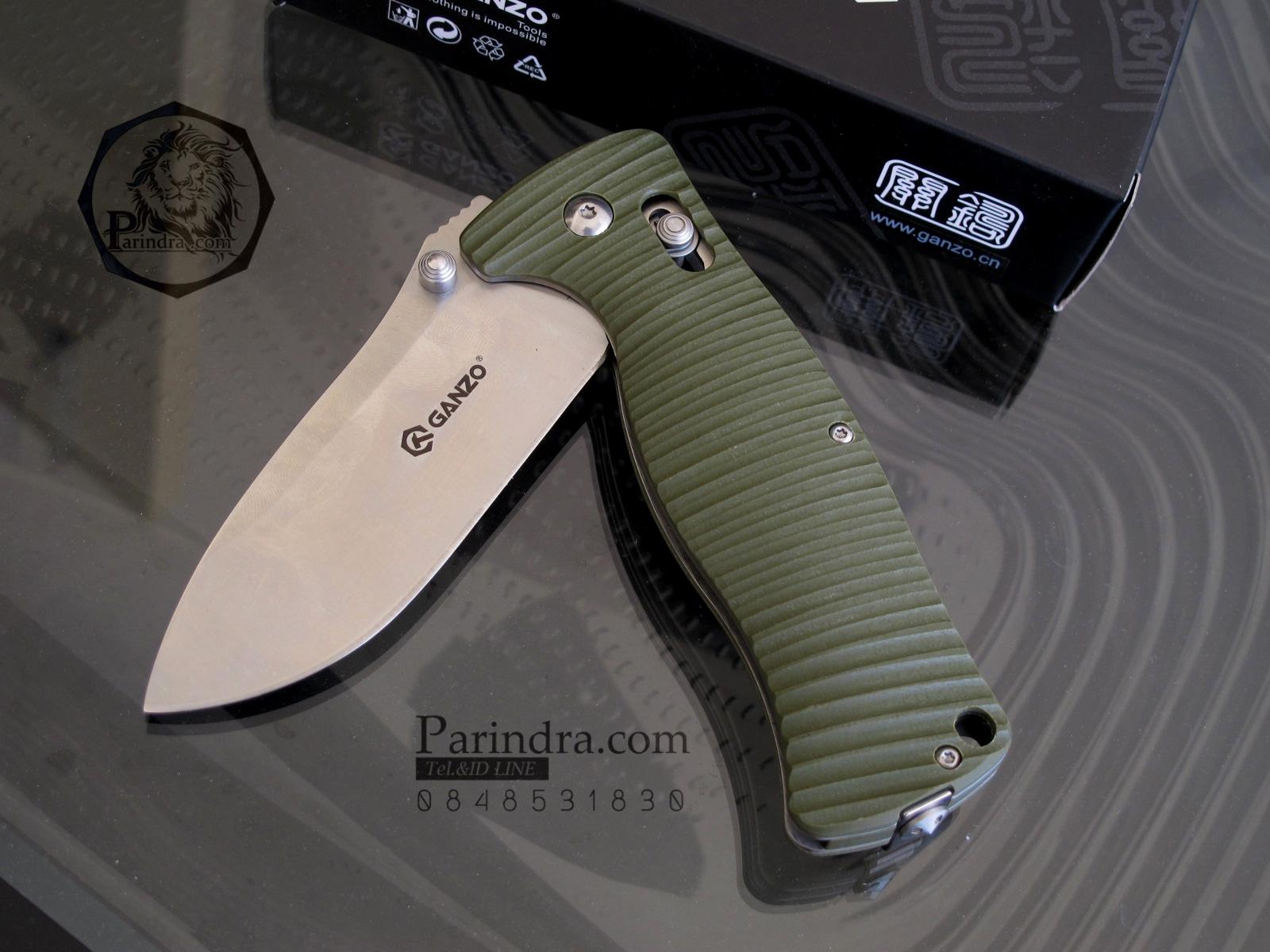 มีดพับ Ganzo Firebird รุ่น G720G สีเขียวแก่ หนาถึก แข็งแกร่ง ของแท้ 100%