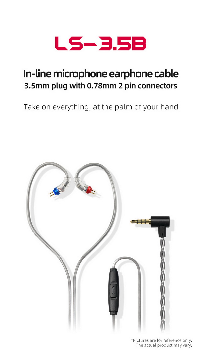 FiiO LS-3.5B สายอัพเกรดหูฟัง พร้อมไมค์และ in-line ในตัว ขั้ว 2พิน0.78 ประกันศูนย์ไทย