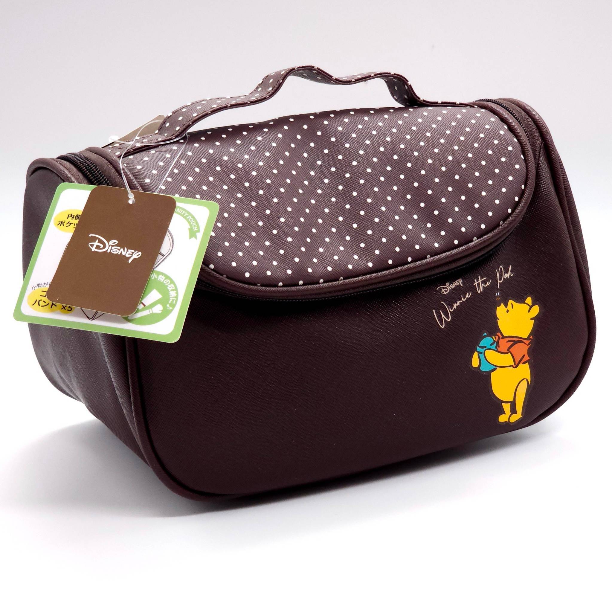 กระเป๋าใส่เครื่องสำอาง ลิขสิทธิ์แท้จาก Sanrio และมีซิปรอบกระเป๋า เปิด-ปิด มีลาย Dalmatians,Winnie The Pooh,Hangyodon,Pocchaco,Snoopy Peanuts