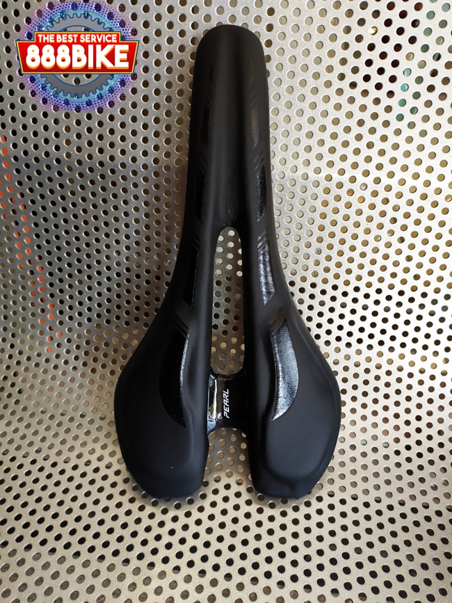 เบาะจักรยาน Pearl ZERO Saddle ราง co-mo สีดำขาว 140mm.