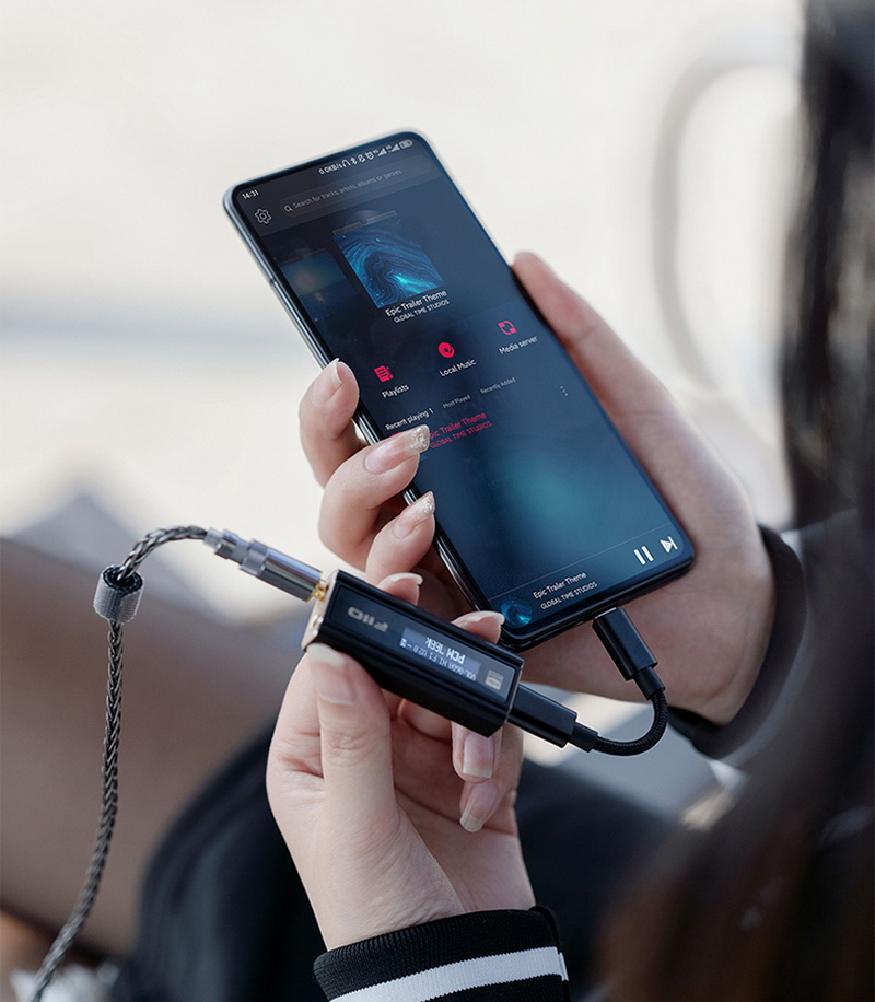 FiiO KA5 DAC/AMP พกพา พร้อมจอแสดงผล OLED ประกันศูนย์ไทย