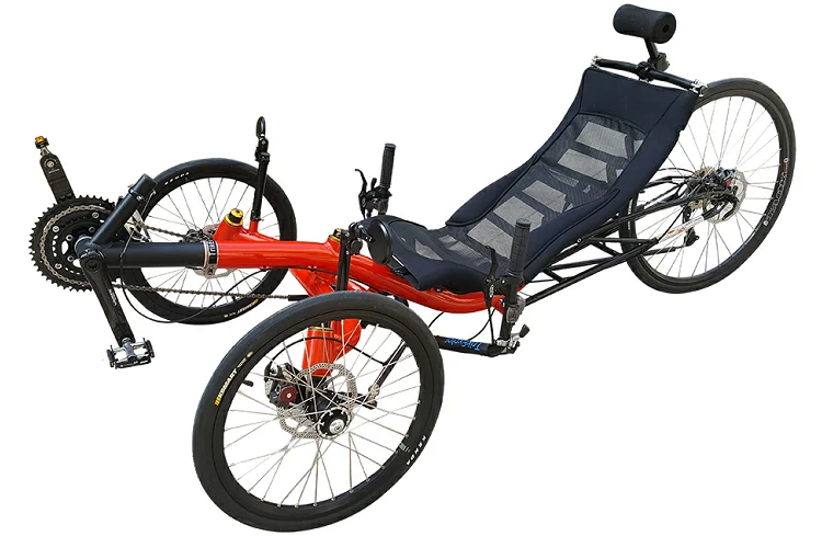 จักรยานนอนปั่น MOTRIKE 326 | TrikExplor 3 Wheel Touring Recumbent Bike | Shimano 3x9 Speed | อลูมิเนียมเฟรม 6061 T6 | รองรับผู้ขี่สูง 165–200 ซม.