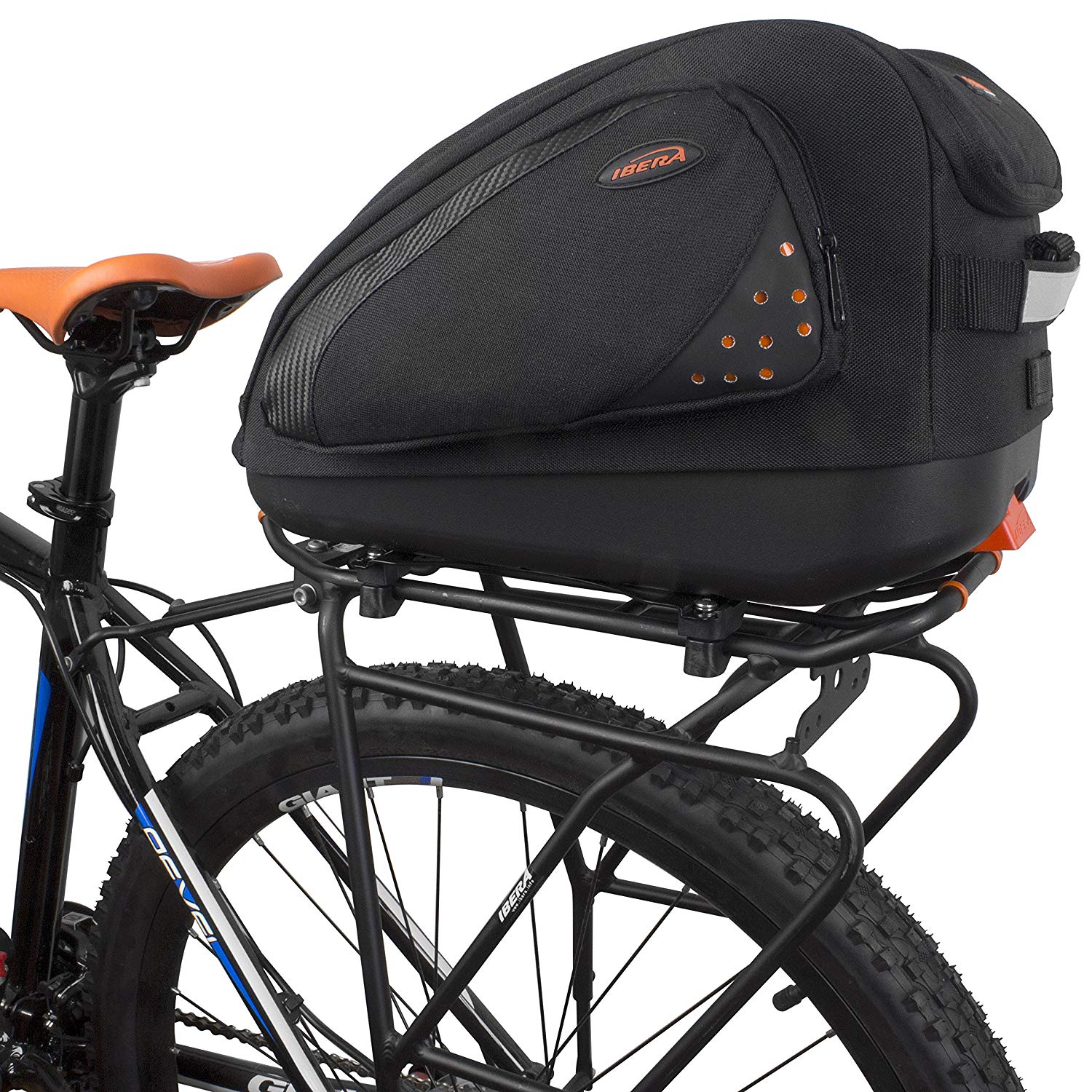 กระเป๋าวางบนตะแกรง กระเป๋าติดตะแกรงหลังปลดเร็ว IBERA PakRak MultiMount Commuter Bag, IB-BA18 15L