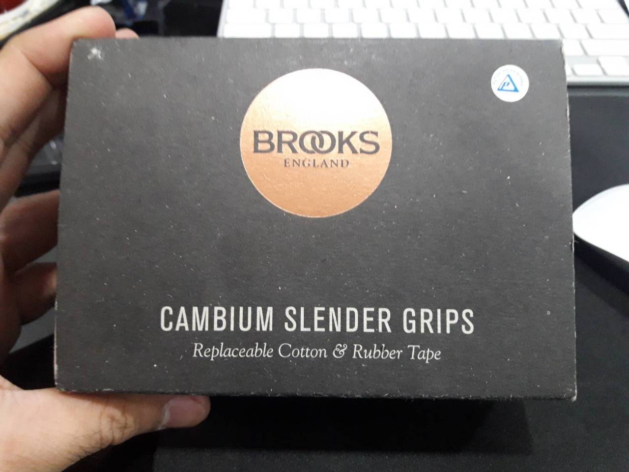 ปลอกแฮนด์ Brooks Cambium Slender Handlebar Grips - Slate,130/130MM