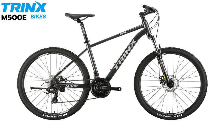 จักรยานเสือภูเขา Trinx M500E เฟรมอลู 24 สปีด ล้อ 27.5 ดุมแบร์ริ่ง ,NEW 2025