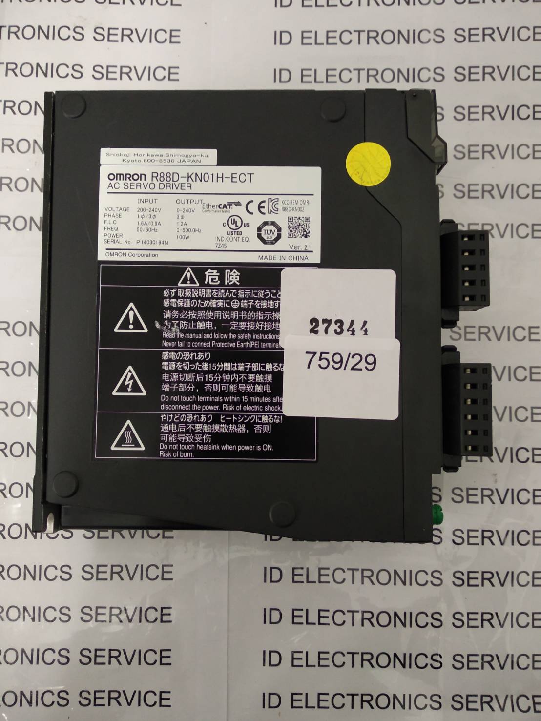 R88D-KN01H-ECT SERVO DRIVE " OMRON "