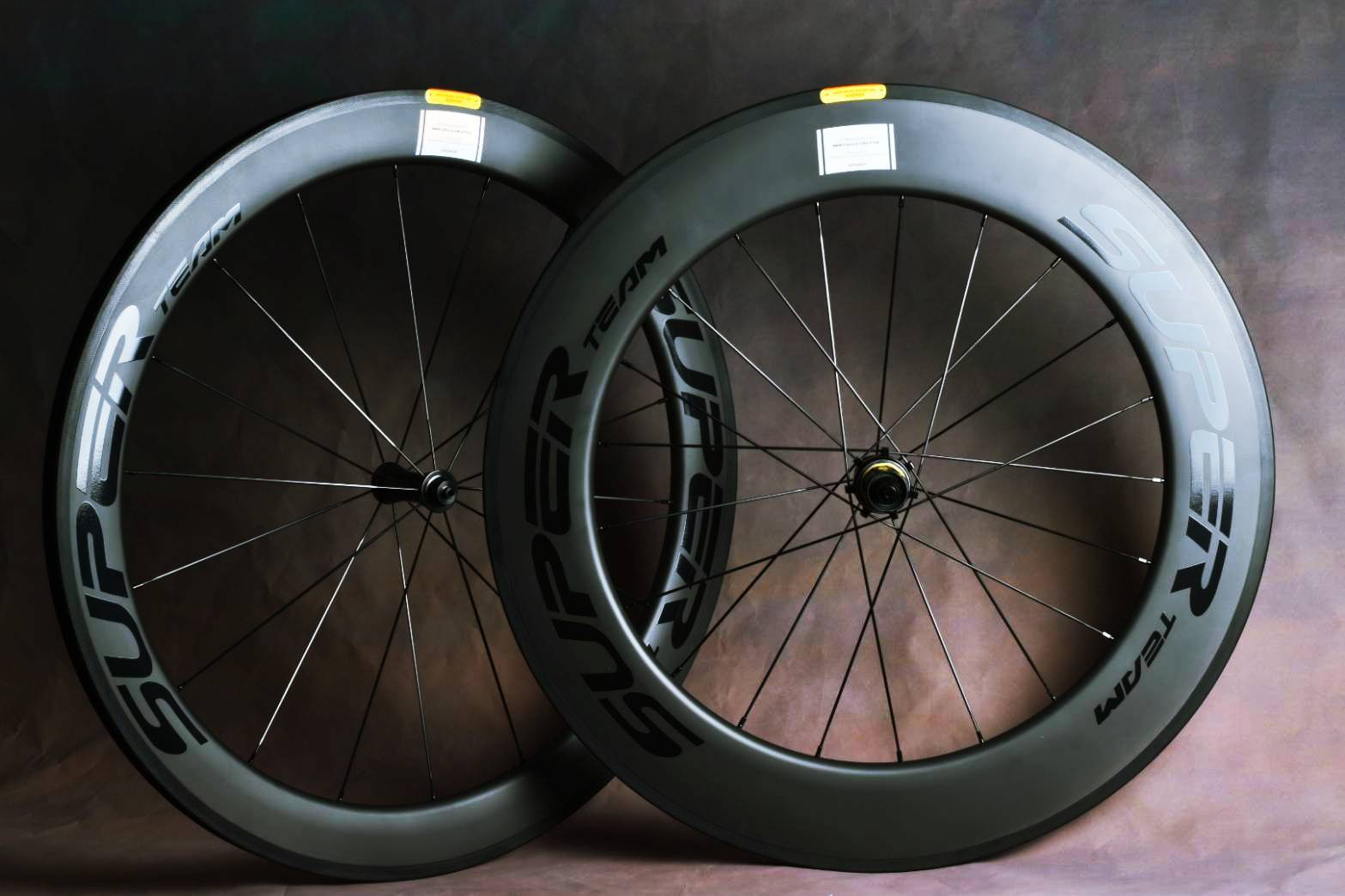 Superteam power ล้อคาร์บอน ขอบสูง 60/88มม. ขอบอ้วน 25มม. ยางงัด ลูกปืน power bearing