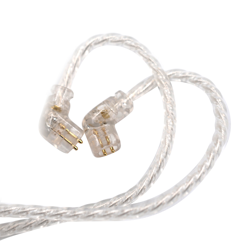 ขาย KZ Crystal สายอัพเกรดหูฟัง ทองแดงชุบเงินถัก คุณภาพสูง