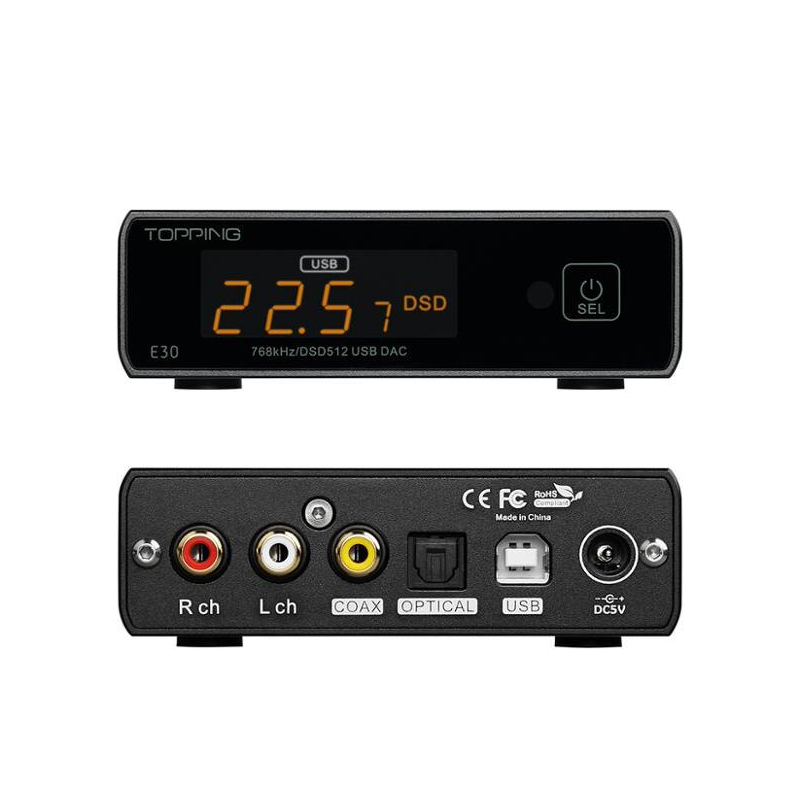 ขาย TOPPING E30 DAC ชิป AK4493 XU208 รองรับ PCM 32bit/768k DSD512