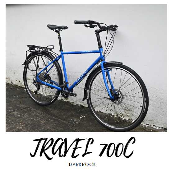 จักรยานทัวร์ริ่ง DARKROCK Super Travel 700 Touing bike เฟรมโครโม เกียร์ Deore 2*10speed