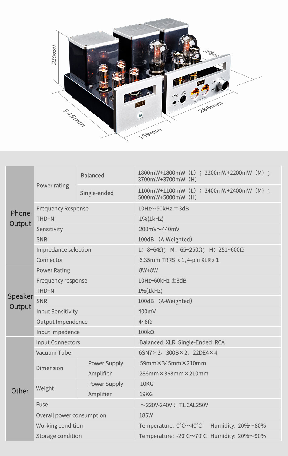 ขาย Cayin HA-300 แอมป์หลอดแก้วสุญญากาศ สำหรับหูฟังกำลังขับสูง
