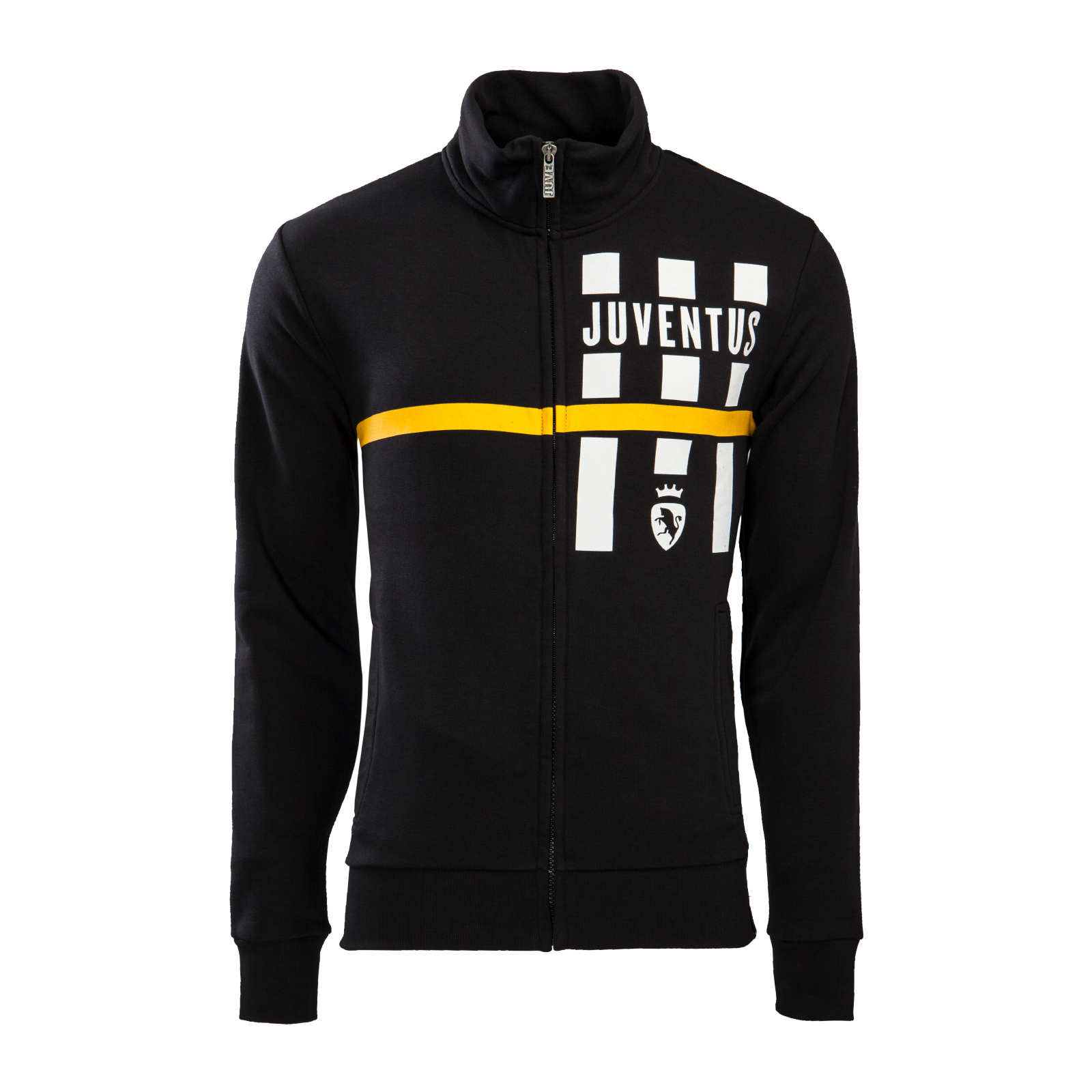 เสื้อกันหนาวยูเวนตุสของแท้ Juventus Logo Fleece Full Zip Black