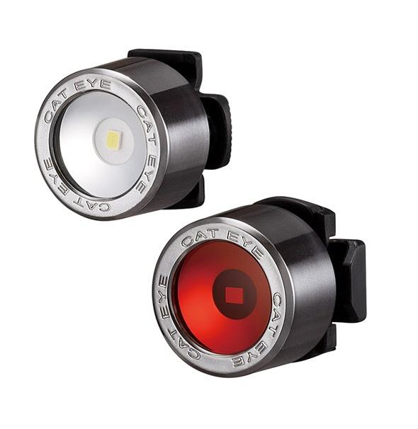 ไฟชุด CATEYE ไฟหน้ากระพริบ+ไฟท้ายกระพริบ Front light , NIMA, SL-LD130-FR, สีดำ หน้า+หลัง