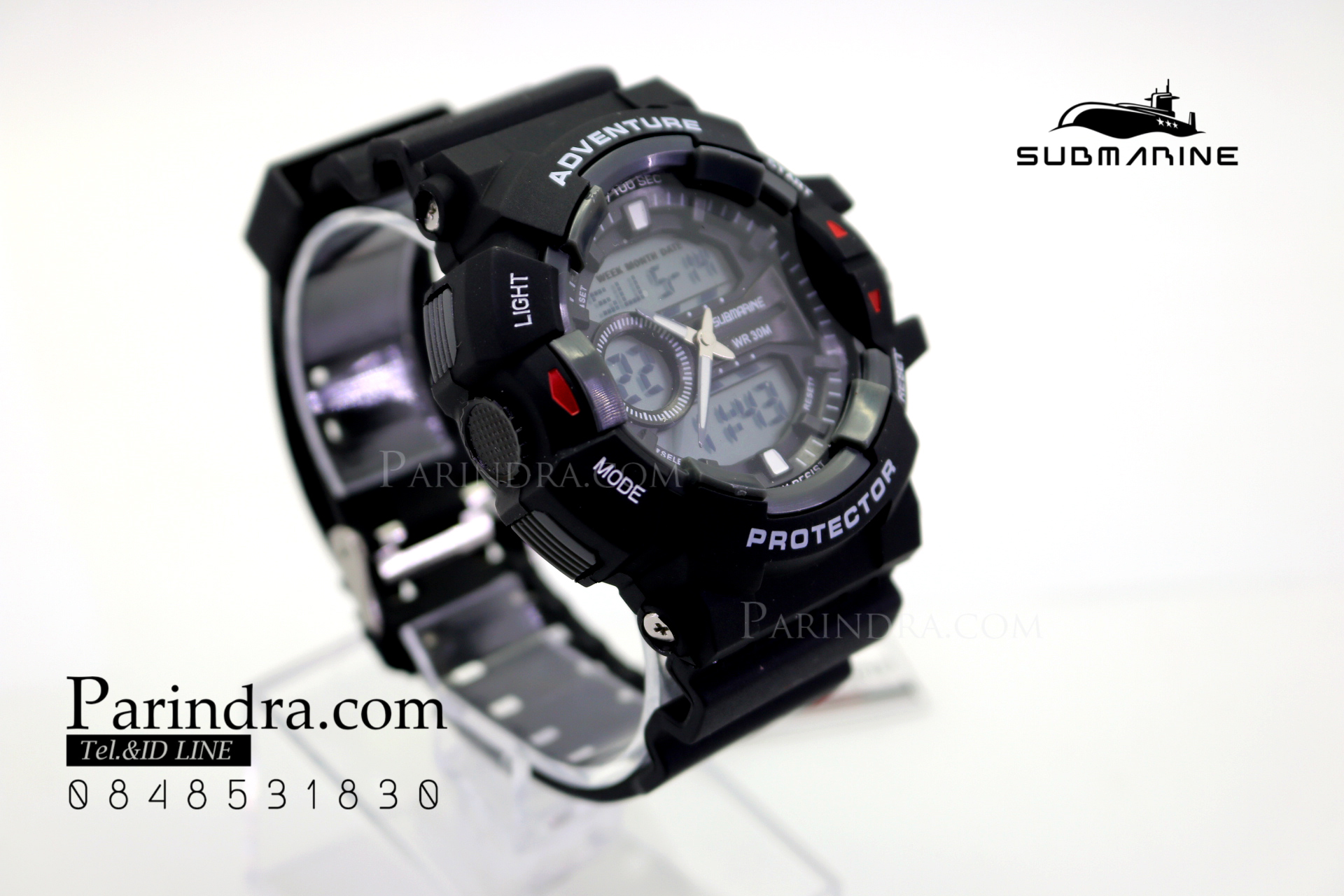 นาฬิกาข้อมือ US submarine Protector รุ่น TP3183M สีดำตัดเทา