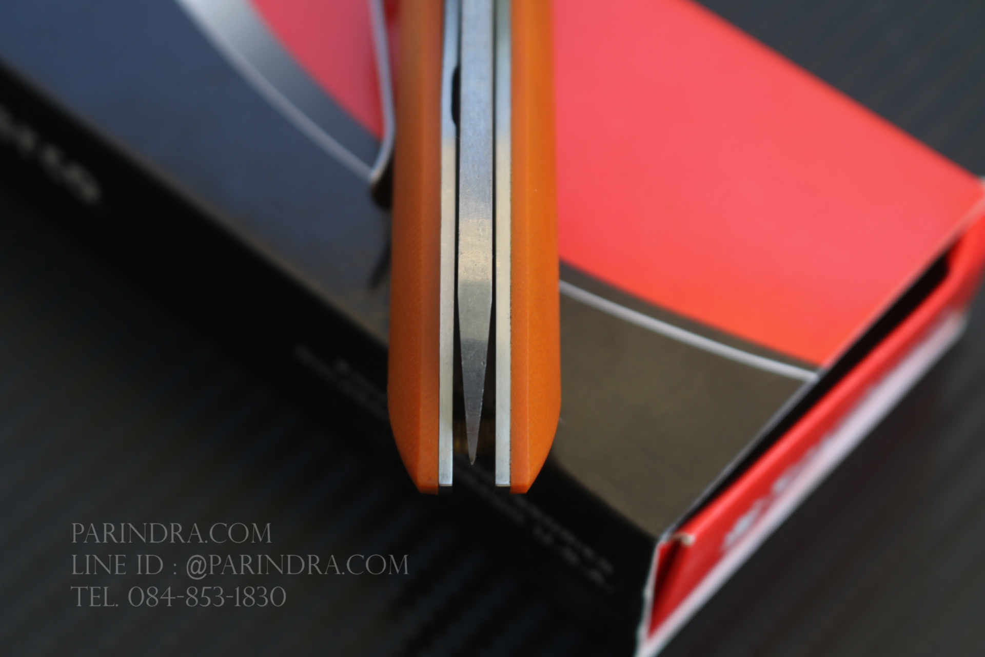 มีดพับ Spyderco Rubicon Pin II (2) ด้ามสีส้ม ทนถึกสุดใจ คมกริบ ขนาด 8 นิ้ว (OEM) A+